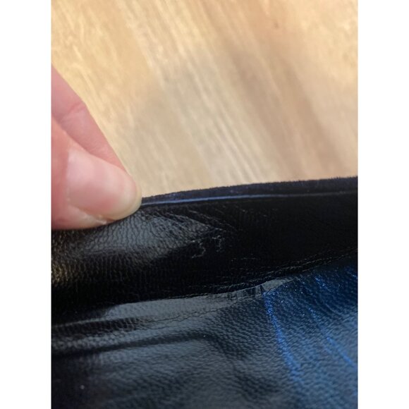 Prada Black Suede Kitten Heels With Buckle Detail Size 37 Made In Italy - Picture 6 of 8